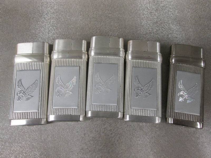 Lot of 5 Eagle Lighters...