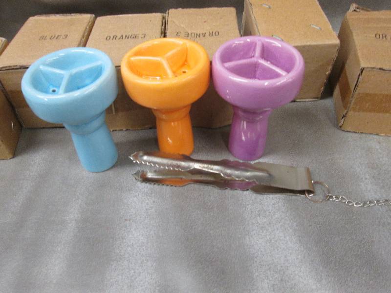 Lot of 7 Assorted Colored Hookah To...