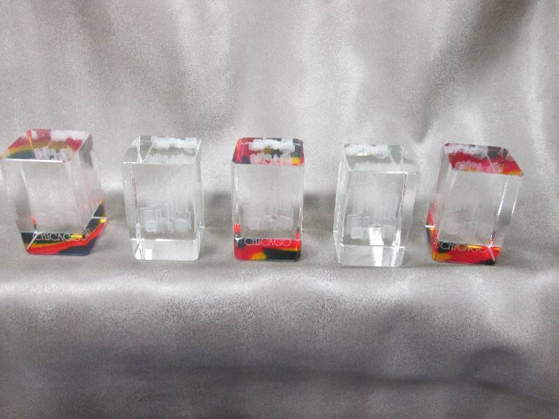 Lot of 5 Chicago Crystal Holograms...