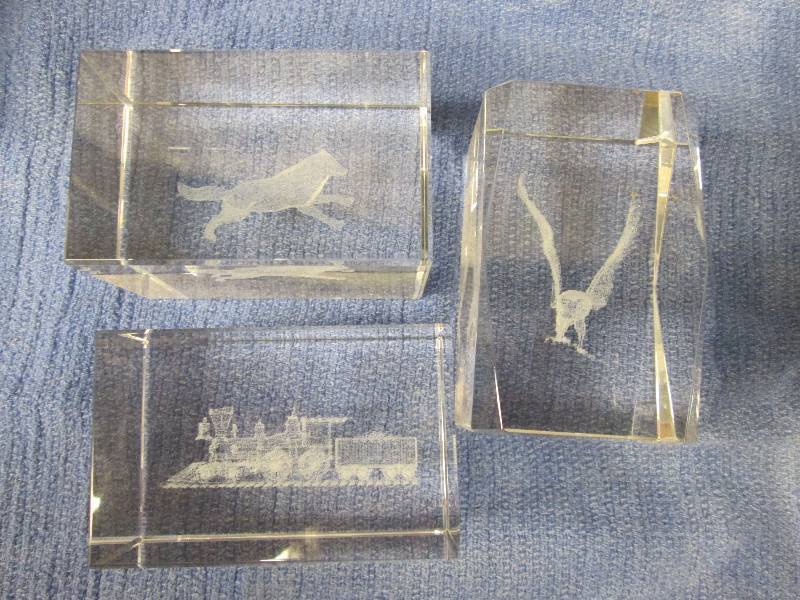 Lot of 3 Assorted Crystal Holograms...
