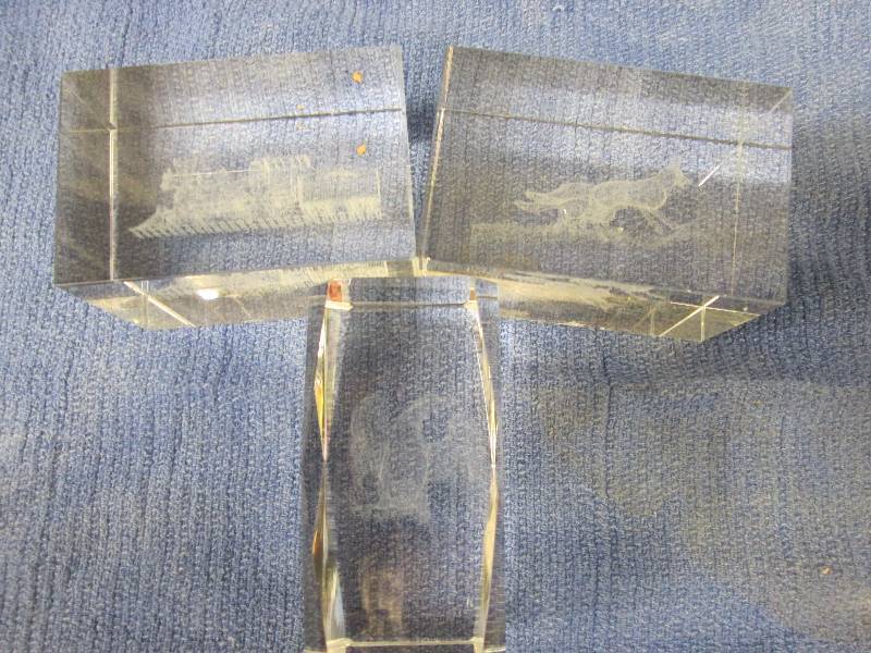 Lot of 3 Assorted Crystal Holograms...