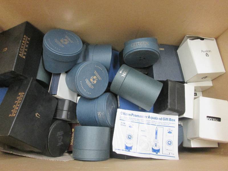 Large Lot of Assorted Watch Boxes...