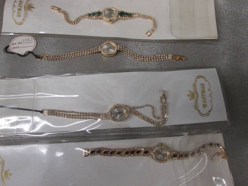 Lot of 4 Assorted Rhinestoned Watch...