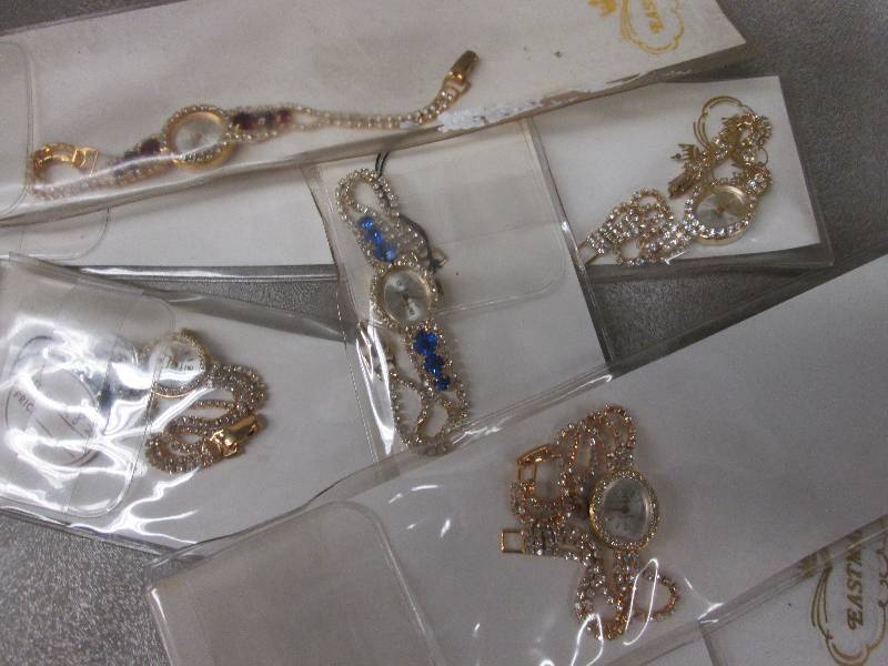 Lot of 5 Assorted Rhinestoned Watch...
