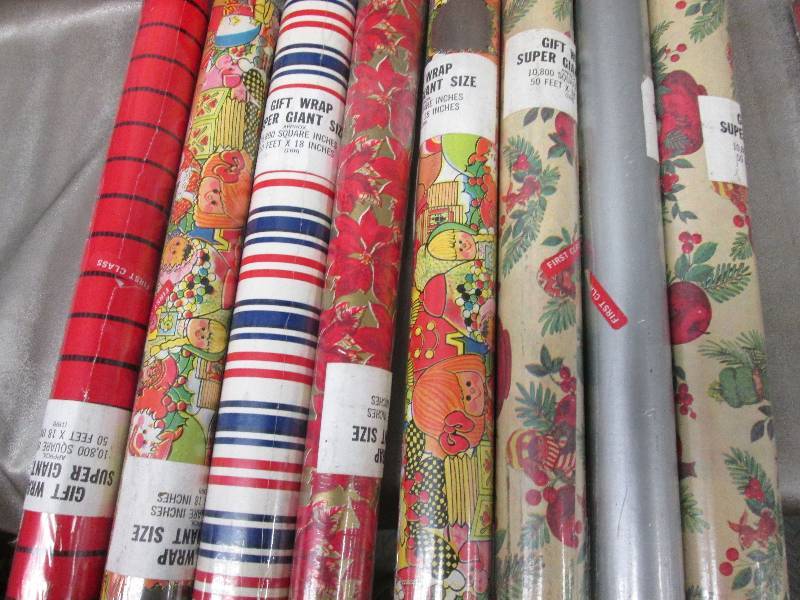 8 Rolls Sealed Gift Wrap 50 ft x18 ...