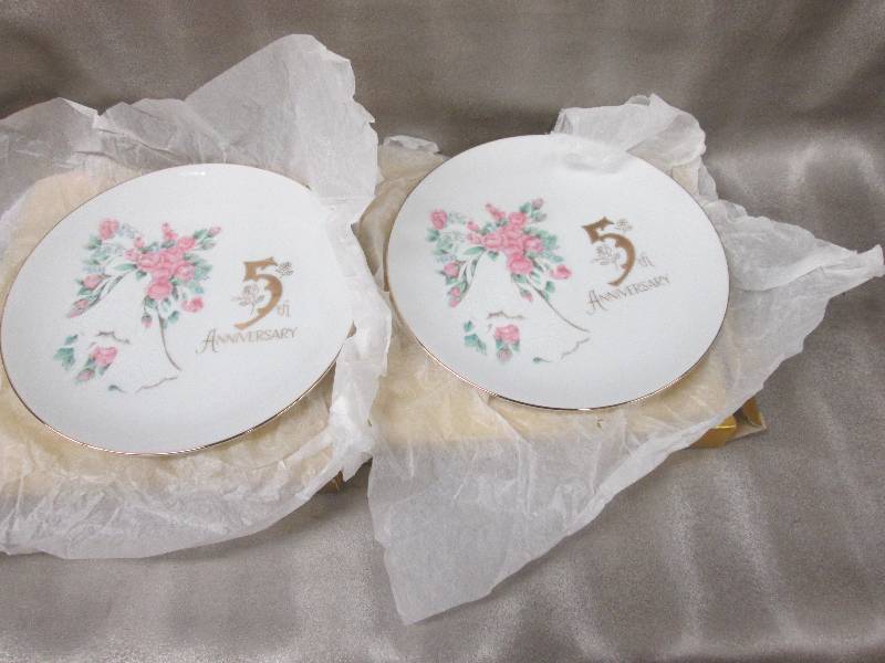 Lot of 2 5th Anniversary Plates...