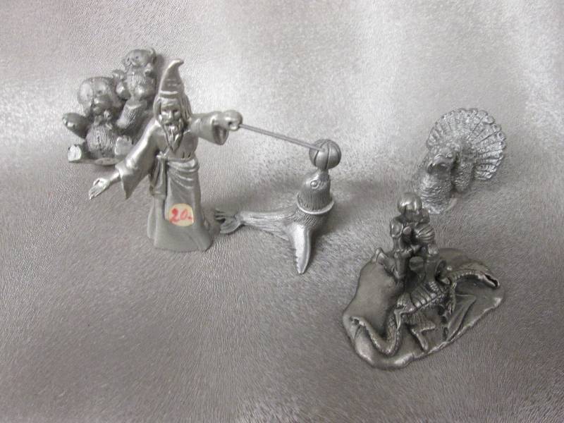 Lot of 5 Pewter Miniature Figurines...
