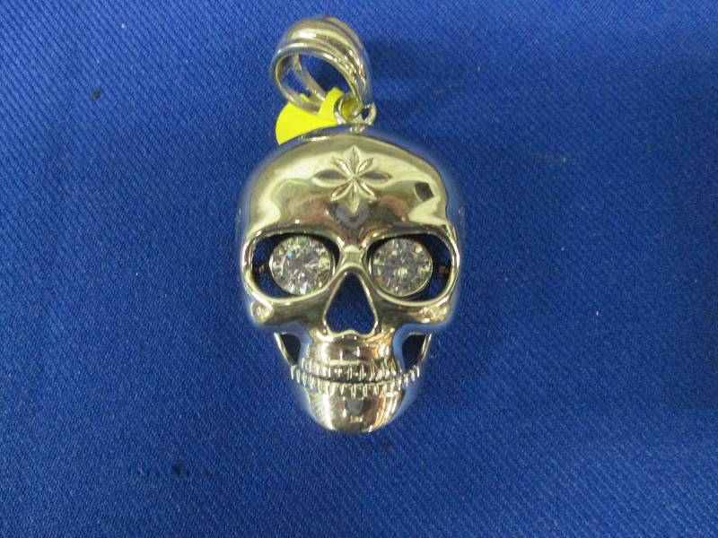 Jeweled Skull Pendant Charm Retail ...