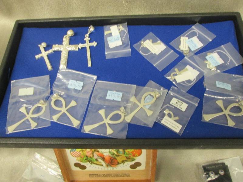 Lot of Assorted Cross Pendant Charm...