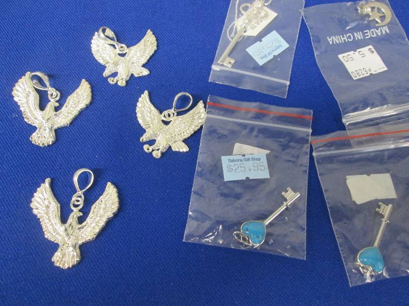Eagle & Key Pendant Charms...