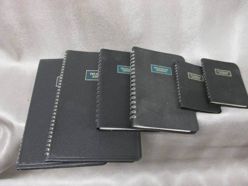Lot of 6 Telephone address books...