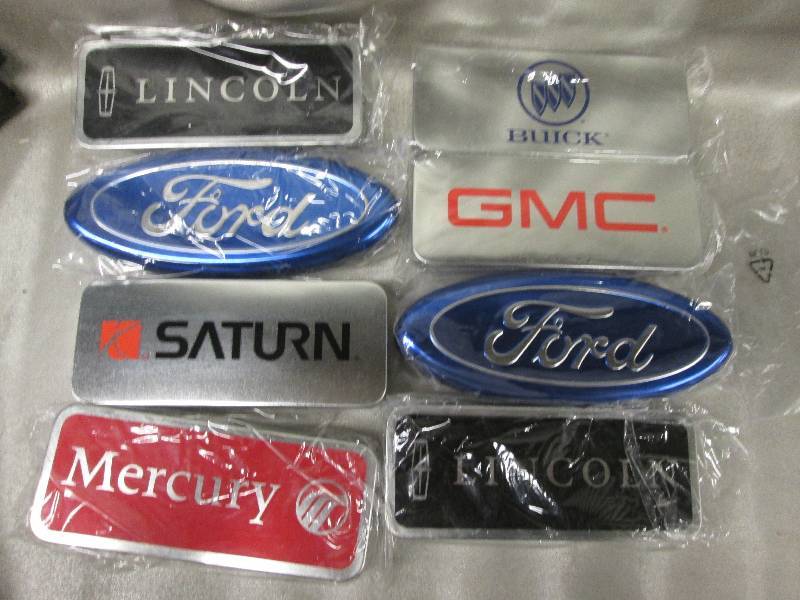 Lot of 8 Assorted Empty Car Adverti...