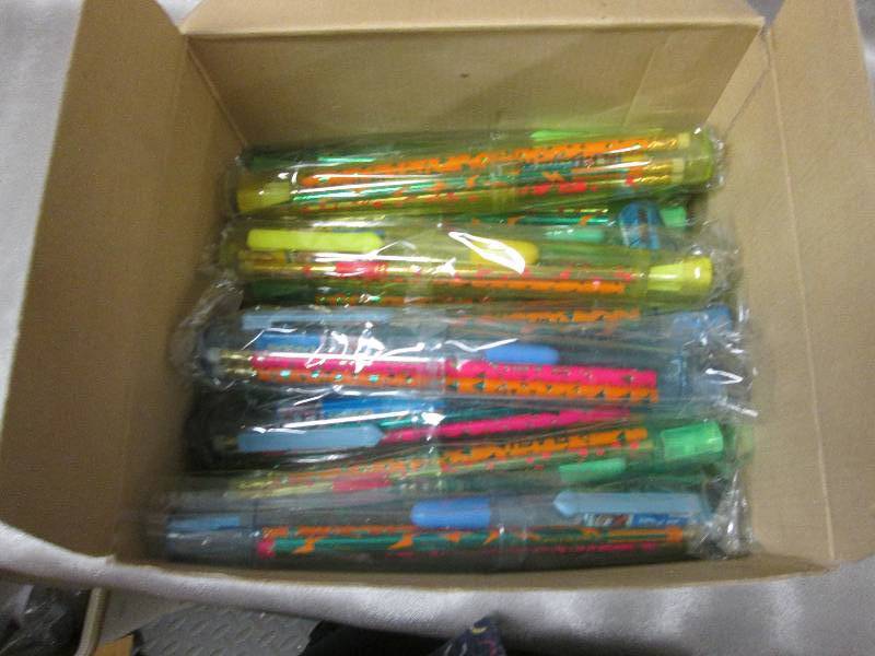 Box of Pencil Cases with Sharpeners...