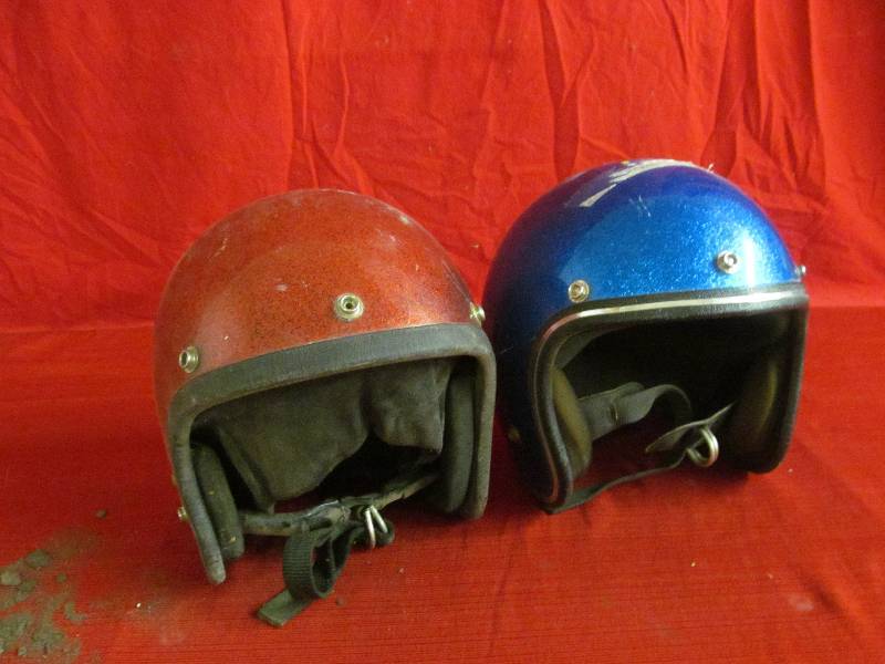 lot 52 image: vintage helmets