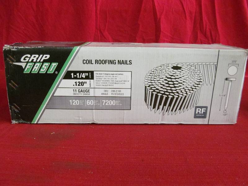 lot 77 image: Grip fast roofing nails