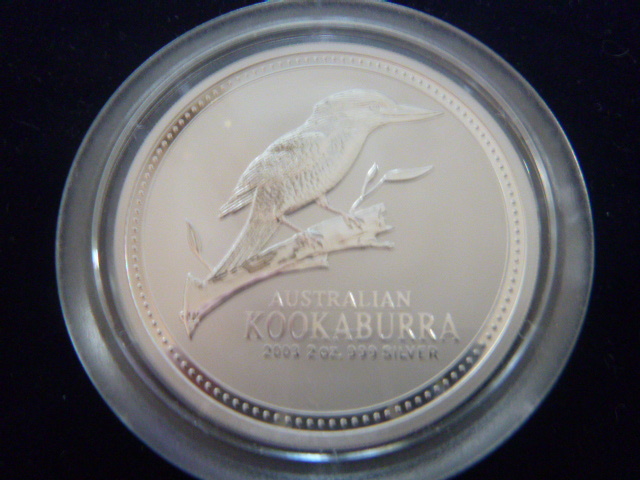 2003 Australian Kookaburra Silver 2 Dollar Coin