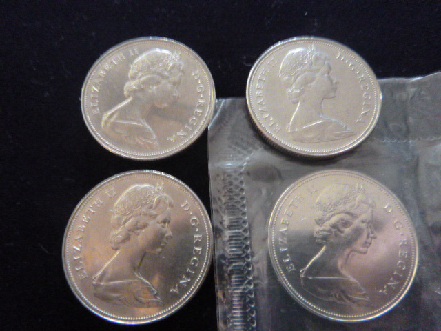 4 Canadian Dollar Coins