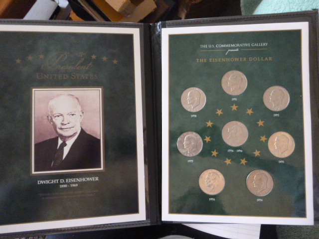 United States Commemorative Gallery Eisenhower Dollar Coin Set