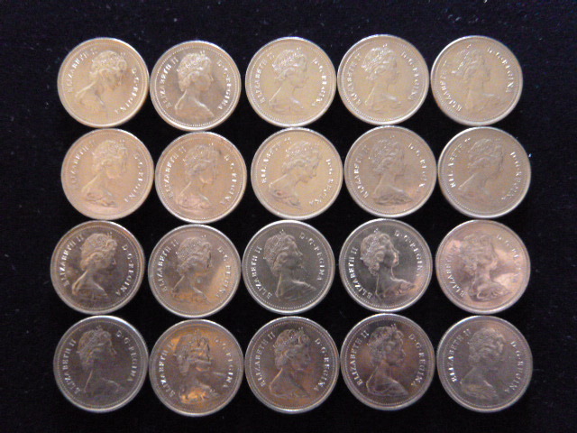 16 Canadian Mountie Centennial 25 Cent Coins