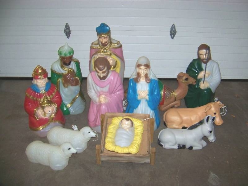 Large, Plastic, Lawn / Outdoor, Nativity Scene | #177 Video/Arcade ...