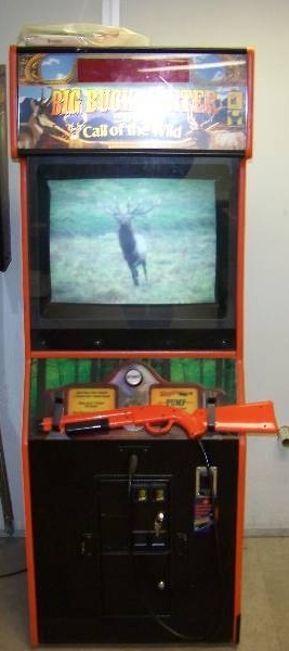lot 2 image: Big Buck Hunter, Call of the Wild, 2006, Stand-Up, Full-Size Arcade Console  Video Game