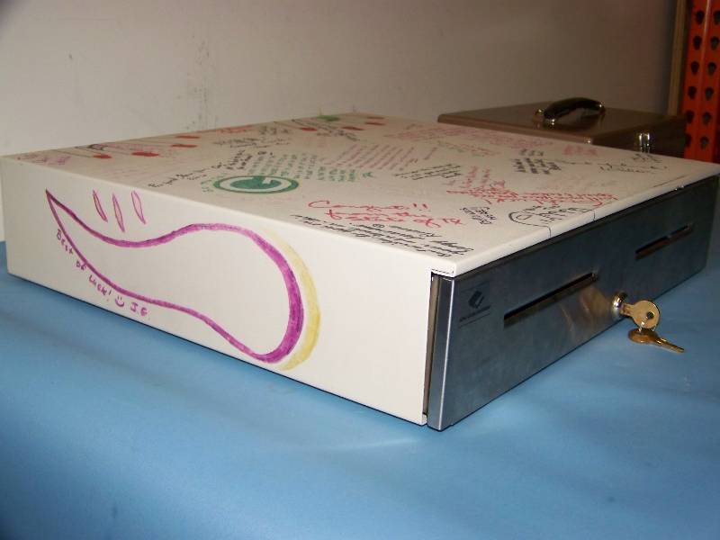 lot 47 image: APG Cash Drawer with Keys and Small, Cash Box