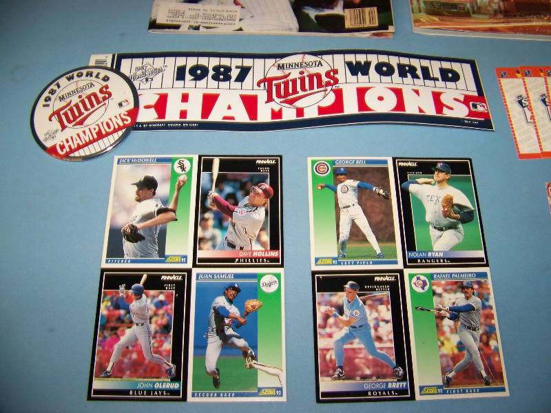 lot 28 image: Sports Memorabilia from Minnesota Twins 1987 World Series, Timberwolves Inaugural Season Cards, Tiger Field Closing Program, and more