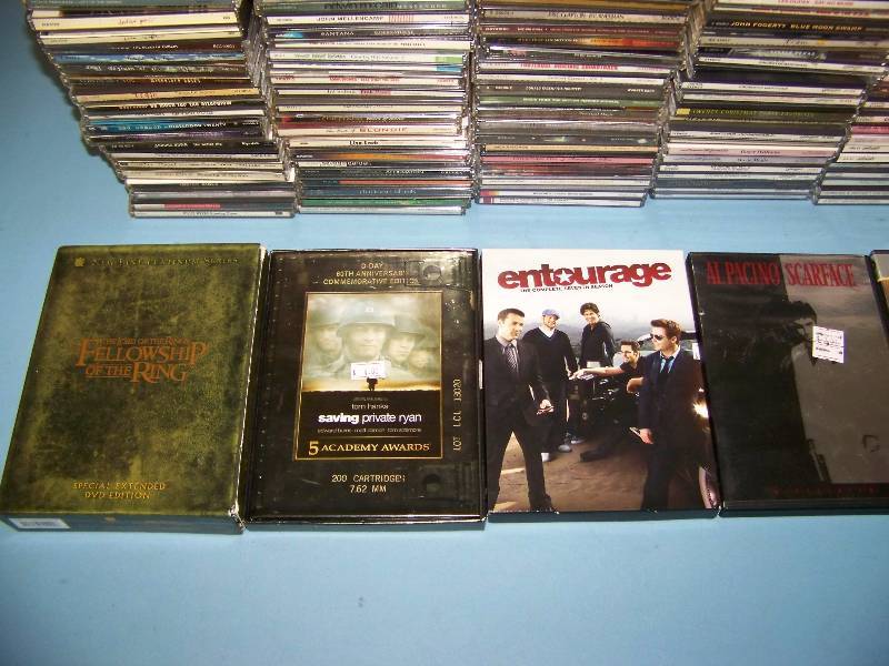 lot 42 image: (Over 100) Music CDs and (6) DVD Movies