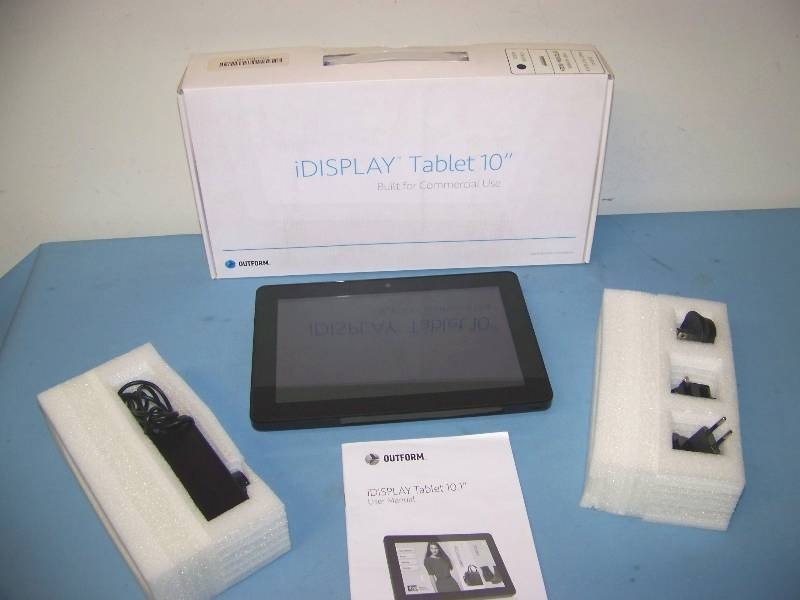 lot 21 image: Outform, iDisplay, 10 Touchscreen Tablet (Built for Commercial Use) - BRAND NEW