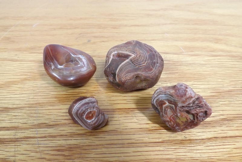 4 Medium Sized Lake Superior Agates