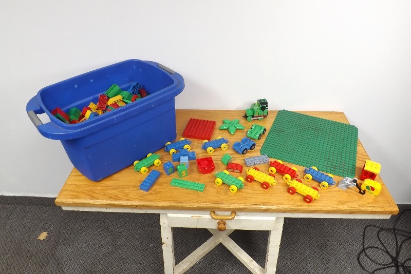 Bin Full of Lego Duplos