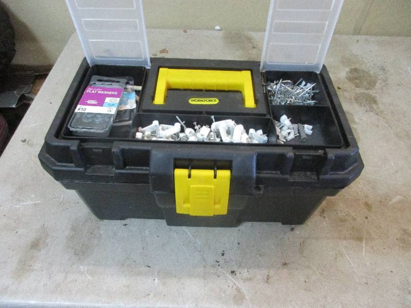 lot 23 image: workforce tool box and tools