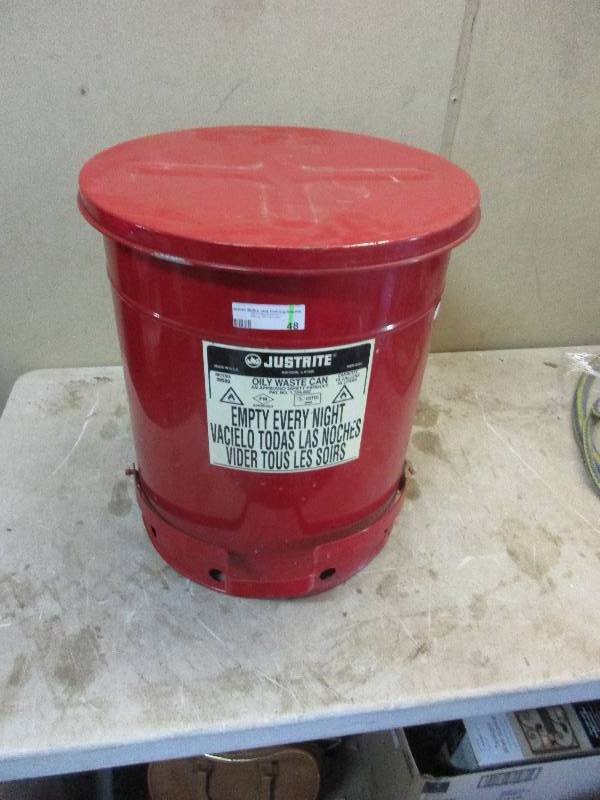 lot 48 image: Oily waste can
