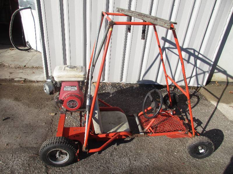 lot 100 image: Go cart w honda G300 7hp engine