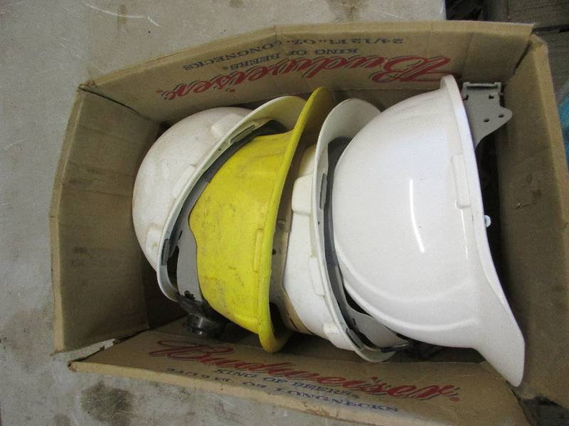 lot 148 image: 4 hard hats
