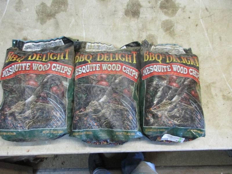 lot 159 image: 3 bags of mesquite wood chips
