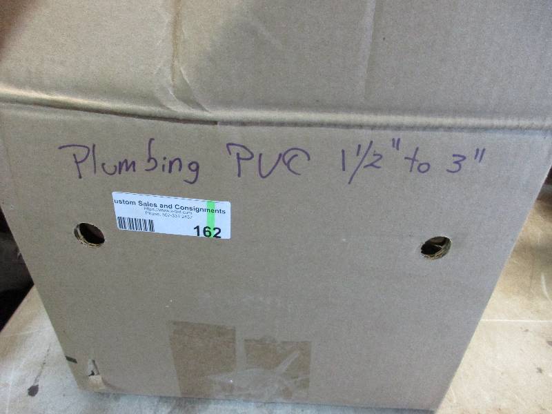 lot 162 image: plumbing PVC 1.5 to 3 and mini grinder