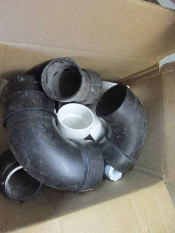 lot 165 image: 3 and 4 inch plumbing PVC and lights