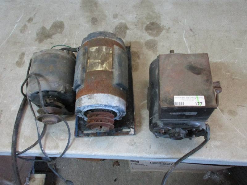 lot 177 image: 3 electric motors