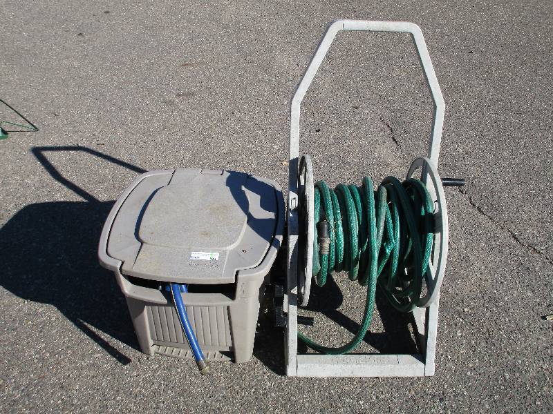 lot 198 image: 2 hose reels