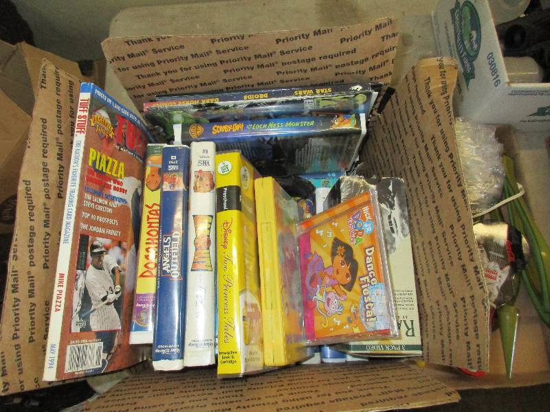 lot 207 image: kids vhs tapeswii remote outdoor lights