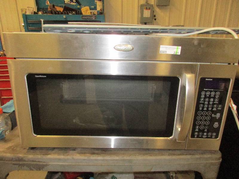 lot 221 image: whirlpool  microwave