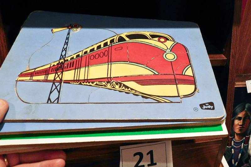 several vintage puzzles