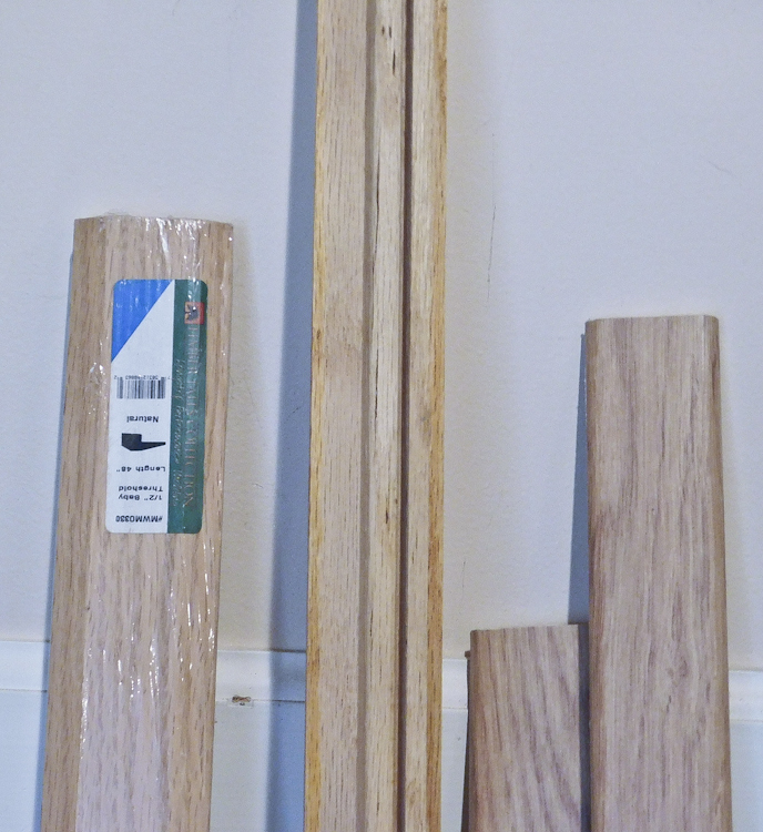 Oak threshold pieces