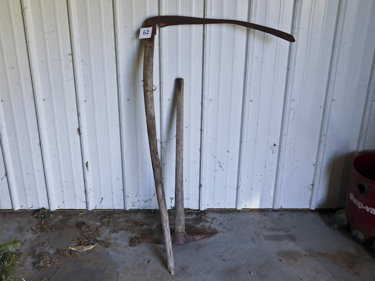 Antique tools � Scythe and ice pick