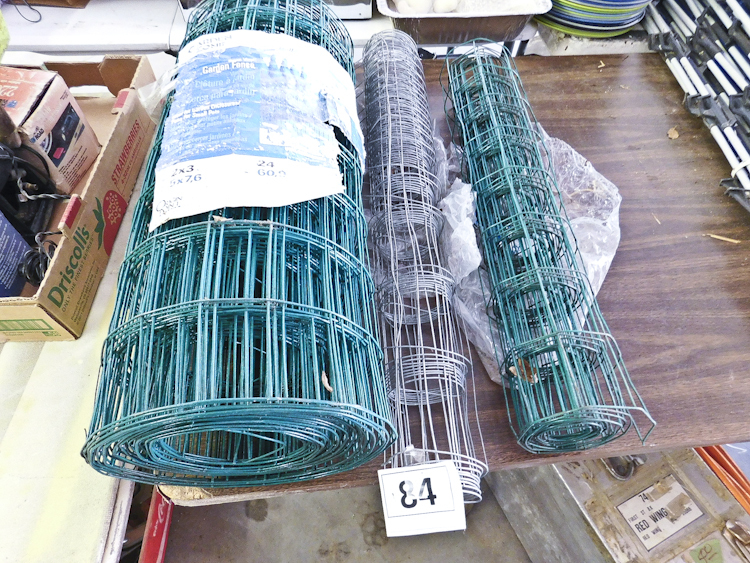 rolls of fencing