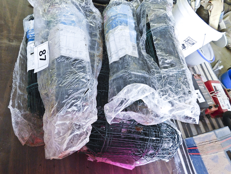 rolls of fencing