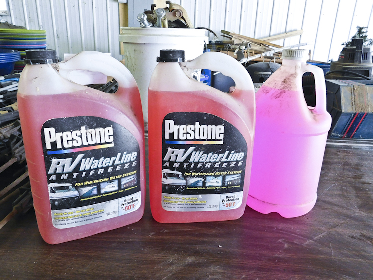 3 gallons RV waterline