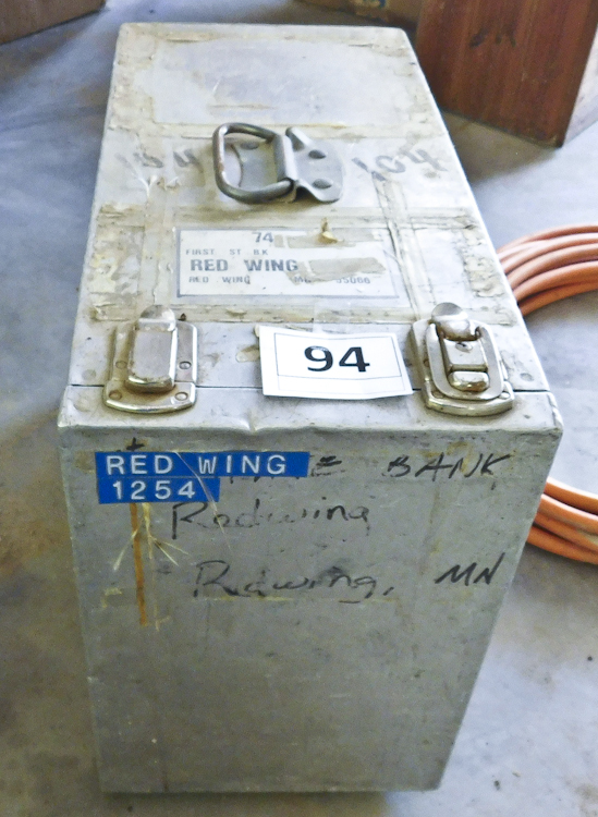 metal lock box Red Wing Bank