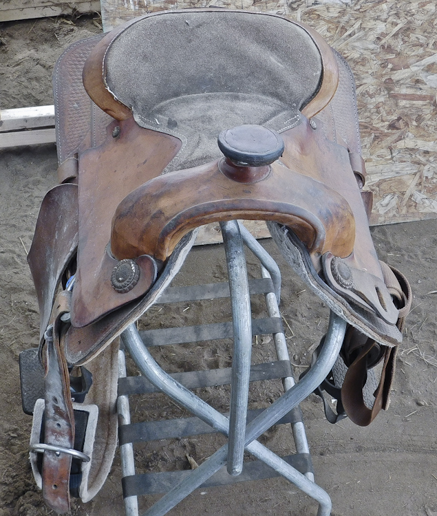 Horse riding saddle